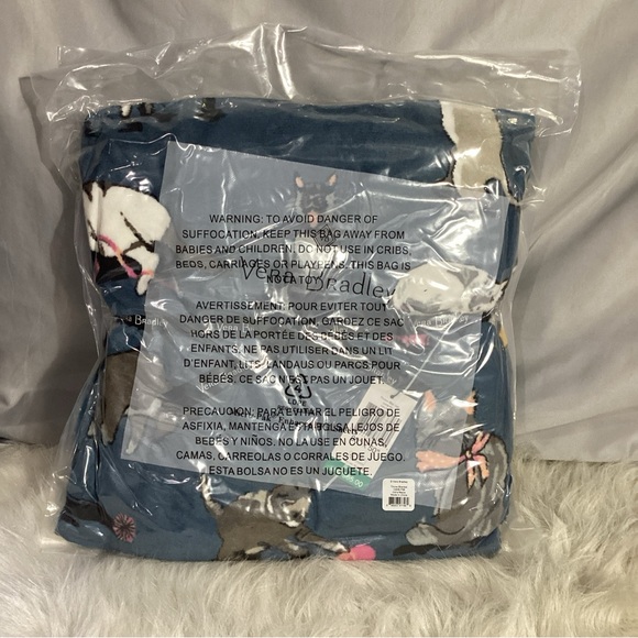 Vera Bradley Fleece Throw Blanket in Cats Meow Factory Sealed Giftable - Picture 4 of 5